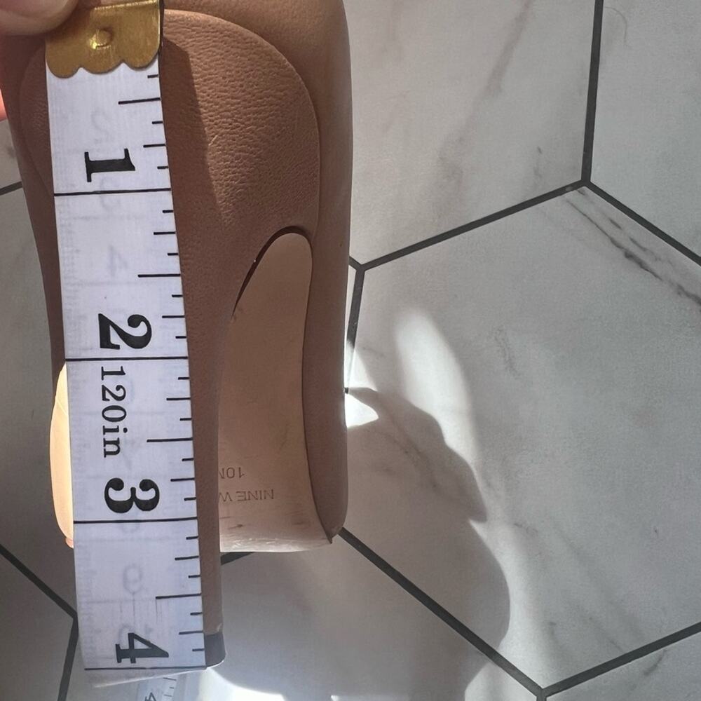 Nine West Flax Pump Beige Heels Size 10 - Picture 7 of 7